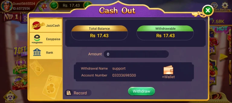 3Patti Lucky withdraw process